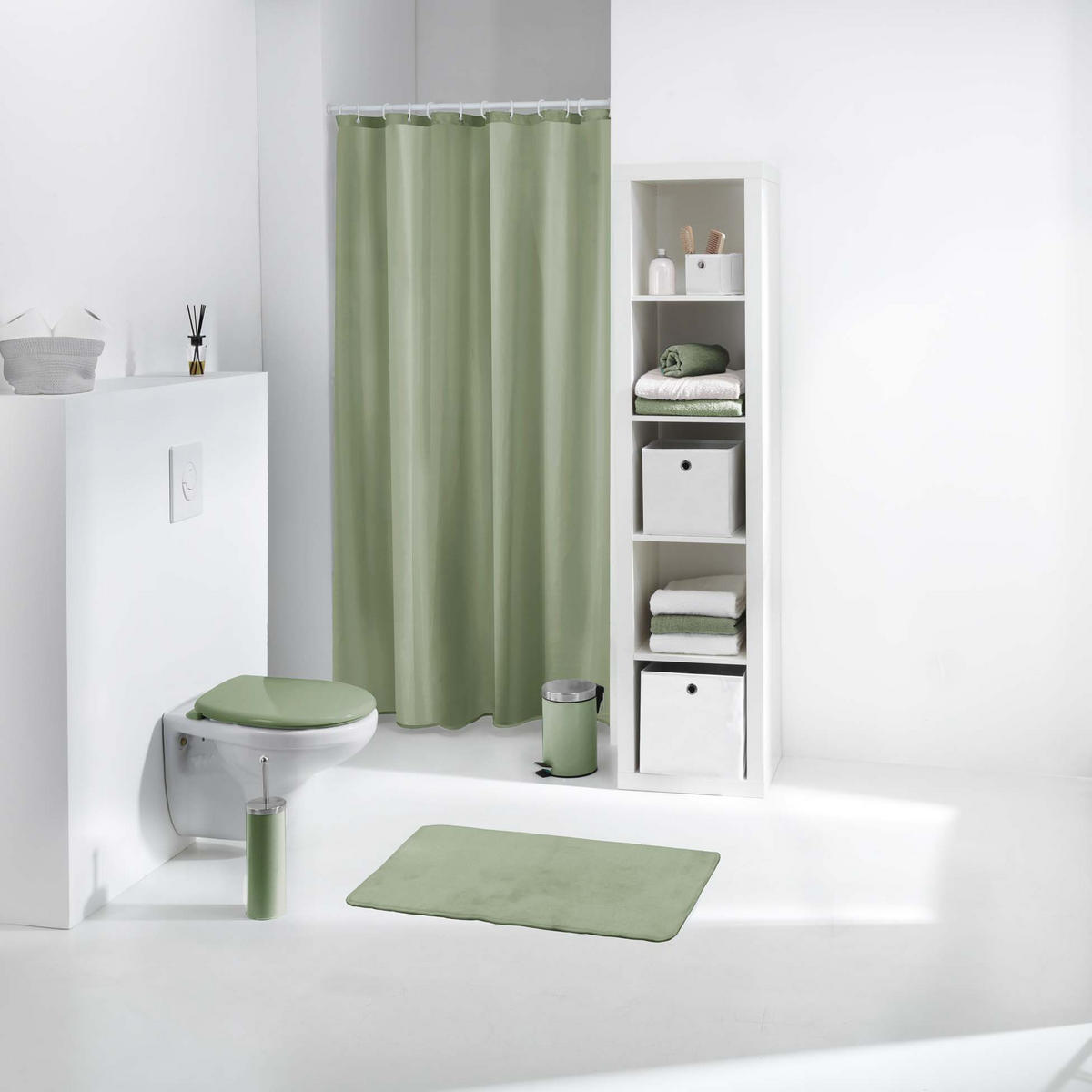 DUSCHVORHANG Vitamine 180/200 cm - Grün, Kunststoff (200/180cm) - Douceur d´intérieur