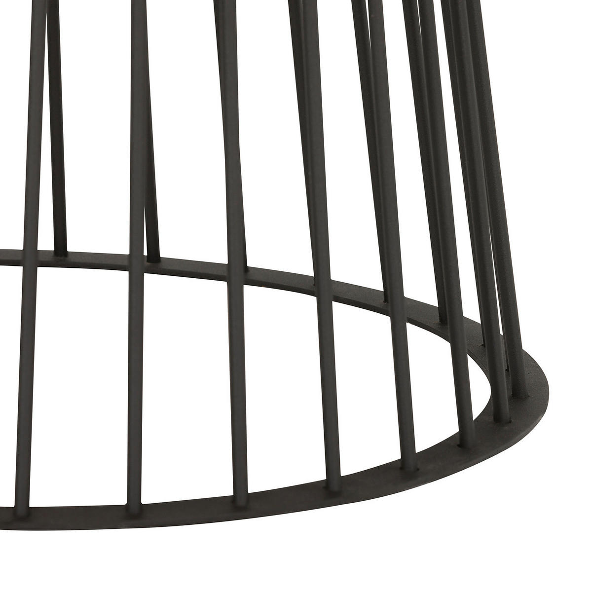 FURNIERTER COUCHTISCH - Eiche / Schwarz - Eichefarben, Holzwerkstoff/Metall (80/80/42cm) - home24