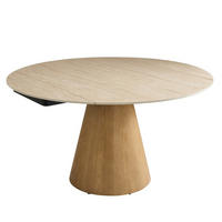 KERAMIKTISCH mit Erweiterungen Rund 135/180/90 cm - Beige, Keramik (98/180/90cm) - Signature