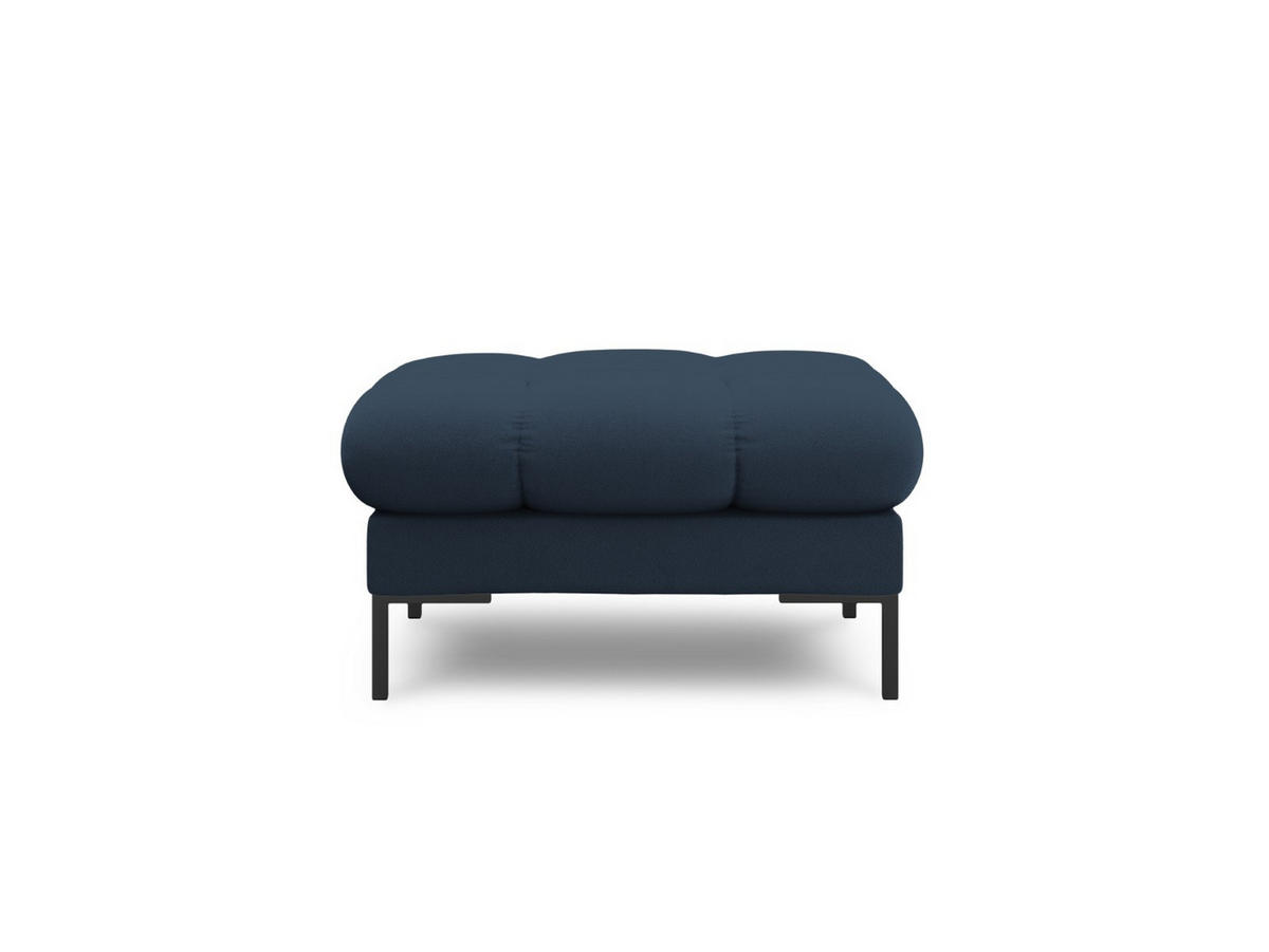 POUF Mamaia aus strukturiertem Stoff blau - Blau, Textil (60/41/60cm) - Micadoni