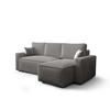 ECKSOFA L AMBRO Poso 55 Rechts mit Schlaffunktion - Hellgrau, Textil (232/143cm) - Bedante
