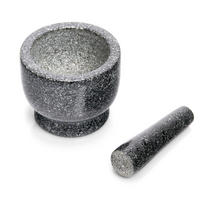 KÜCHENMÖRTEL mit Stößel Granit 12/12/10 cm - Anthrazit, Stein (12/10/12cm) - ZELLER