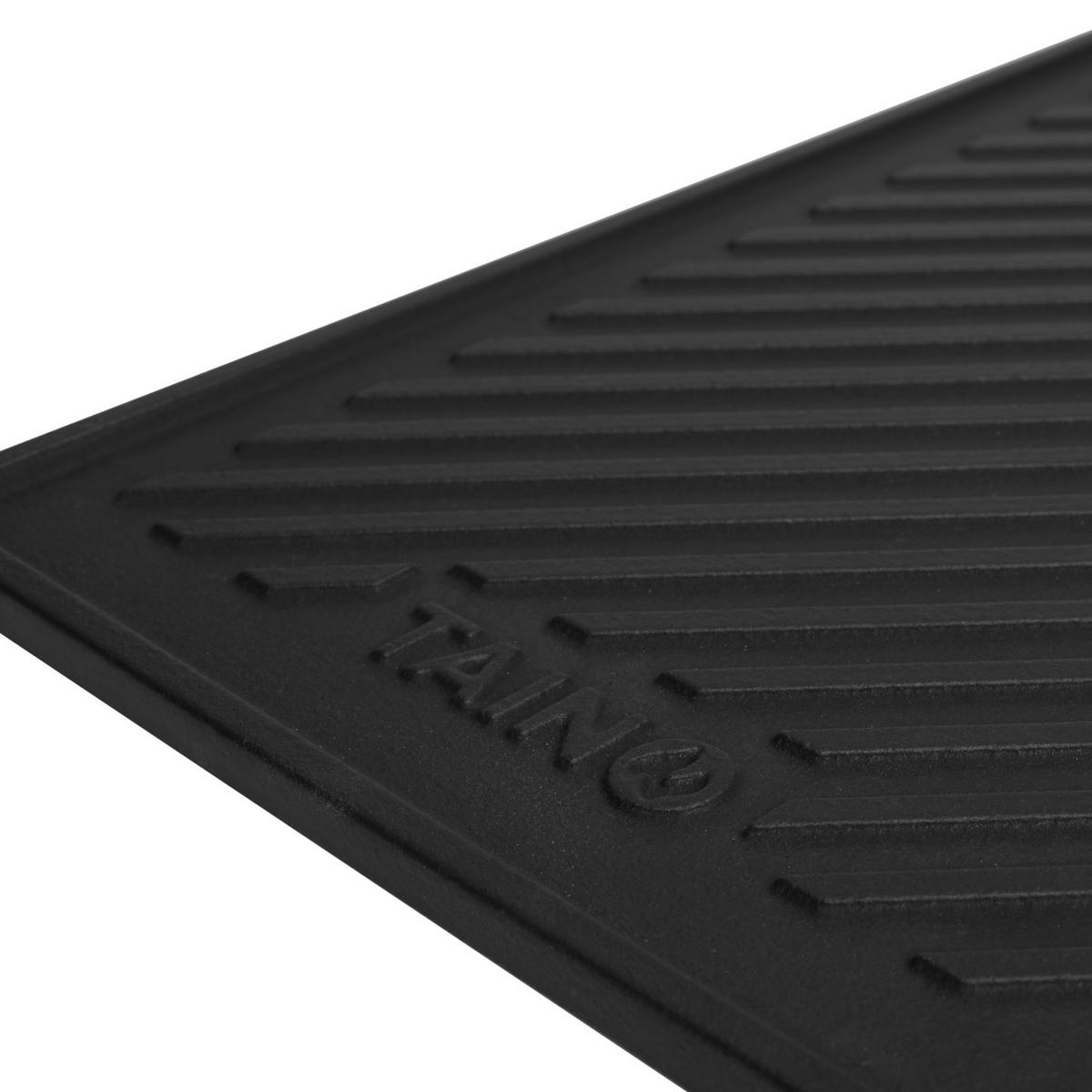 GRILLPLATTE Gusseisen - Schwarz, Metall (24/42cm) - TAINO