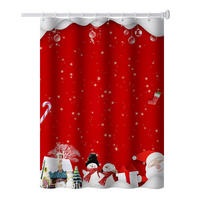 DUSCHVORHANG Badezimmer 180 cm wasserdicht schimmelresistent - Rot, Textil (180/180cm) - MCBOSON