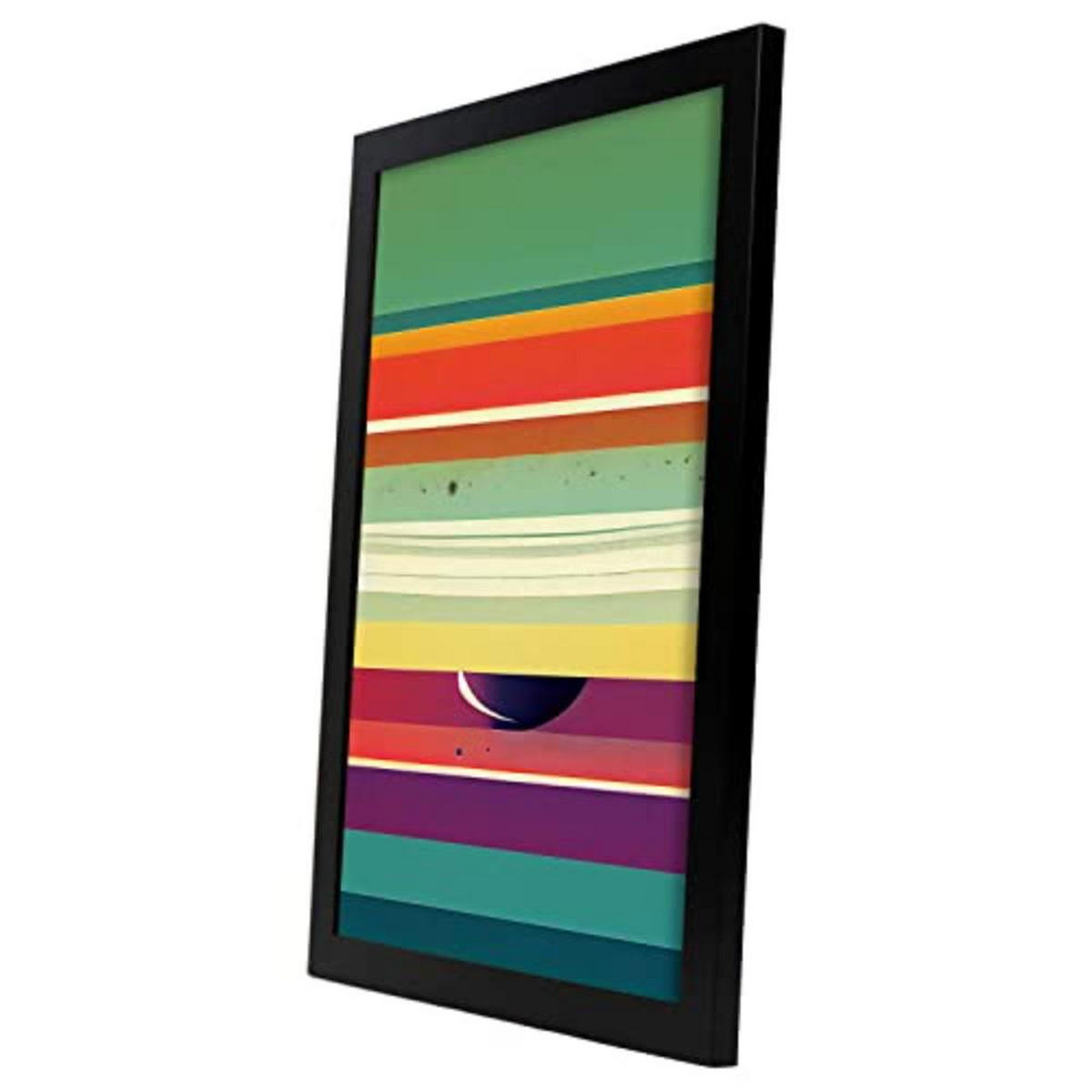 POSTER Set mit 4 Teilt Abstrakt Moderne Galaxien A3 Schwarzer Rahmen - Schwarz, Papier (29.7/3cm) - Nacnic