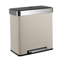 MÜLLEIMER LT2X30 60l Taupe - Taupe, Metall (58/59.5/36cm) - SVITA