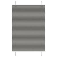 PLISSEE 85/150 cm Stoffbreite 84,4 cm aus Polyester Anthrazit - Anthrazit, Textil (85/150cm) - vidaXL