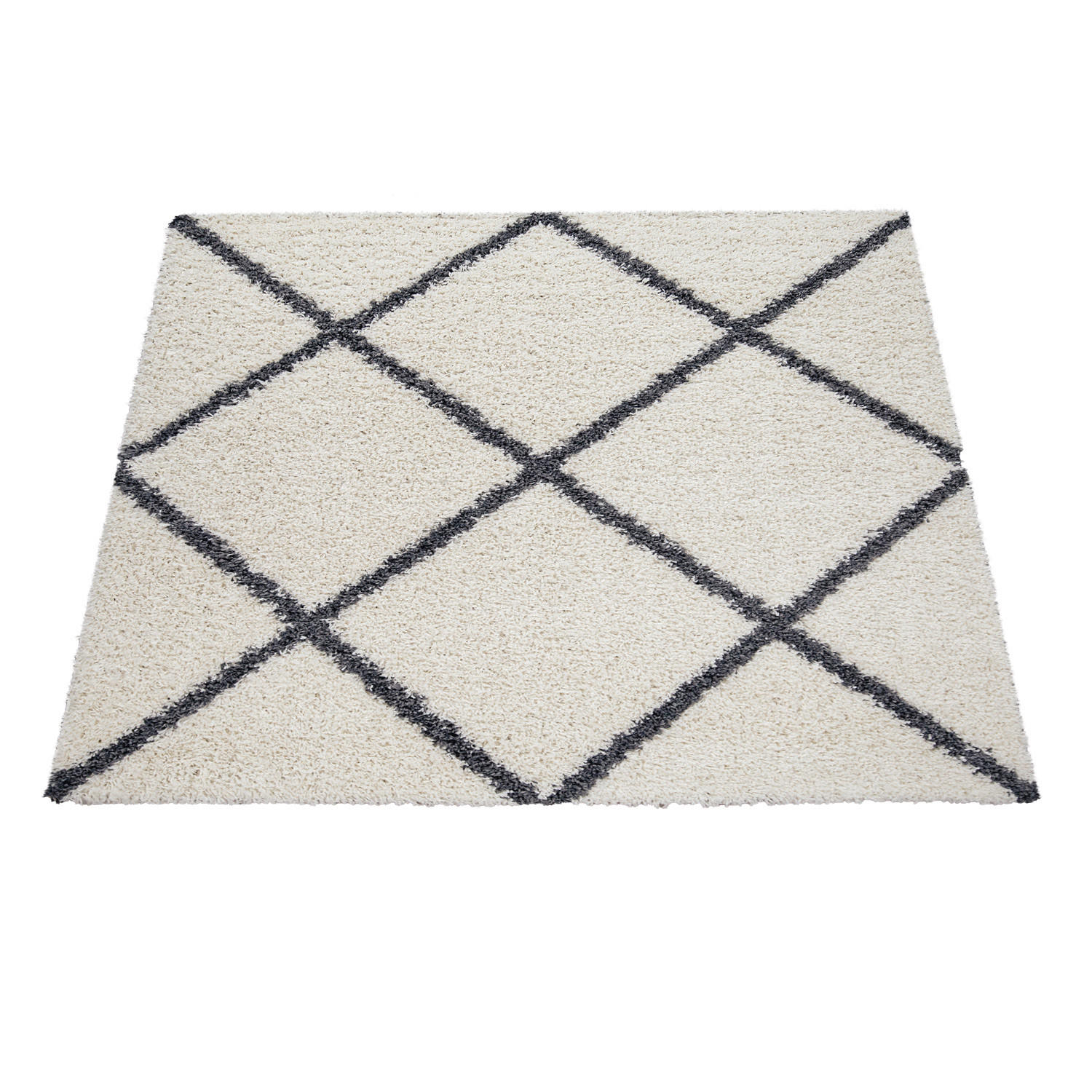 HOCHFLORTEPPICH 150/150 cm Kalmar 441 - Creme, Textil (150/150cm) - Paco Home