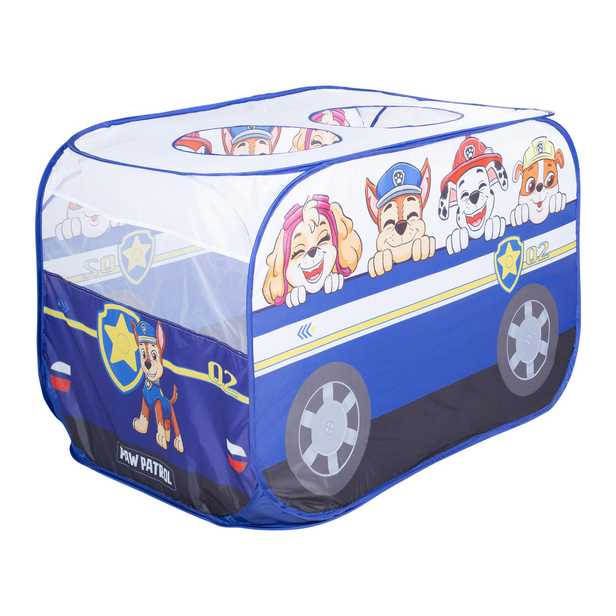 POP UP SPIELBUS Paw Patrol - Blau, Kunststoff (75/75/120cm) - Roba