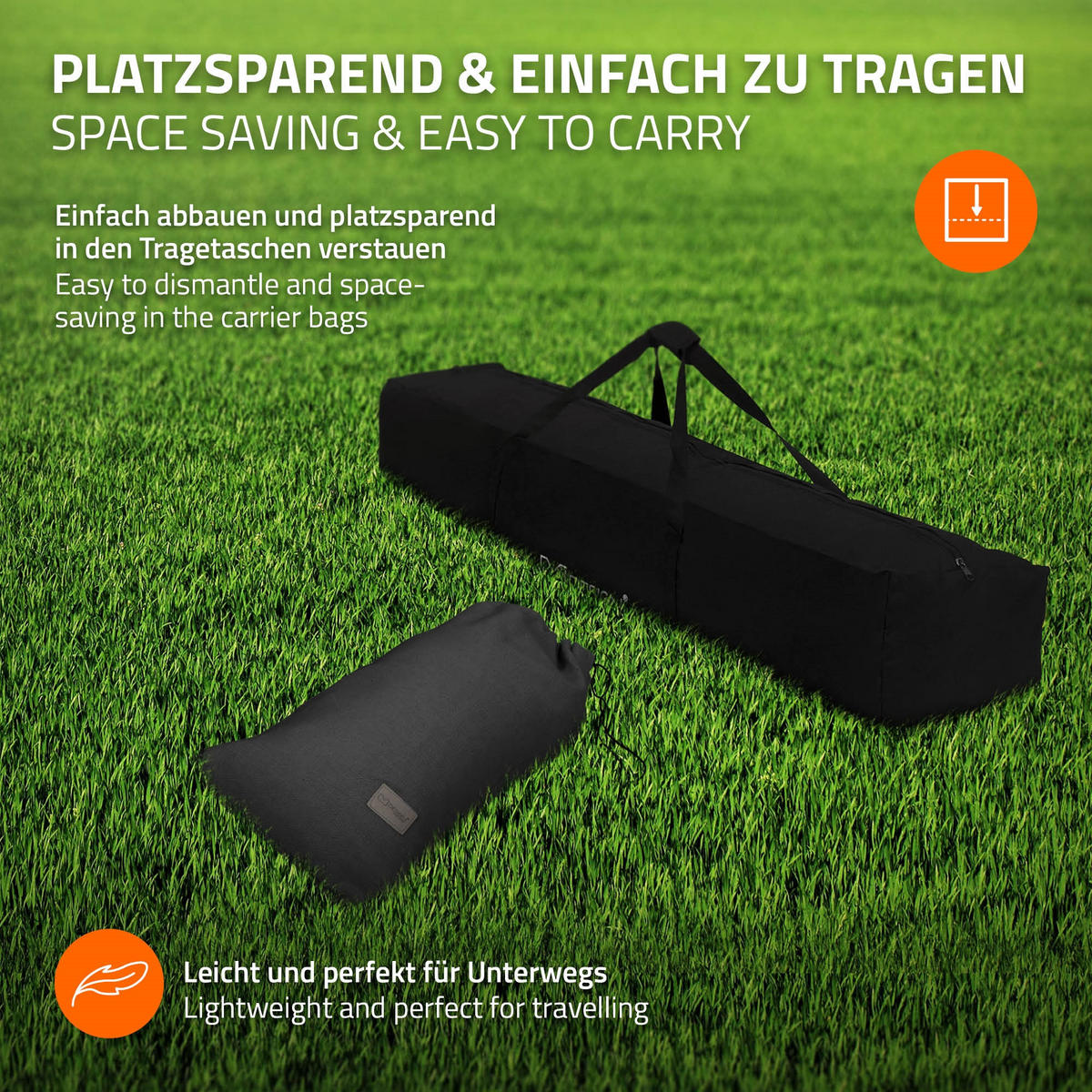 HÄNGEMATTE grau - Dunkelgrau, Metall (99/98/255cm) - ML-DESIGN