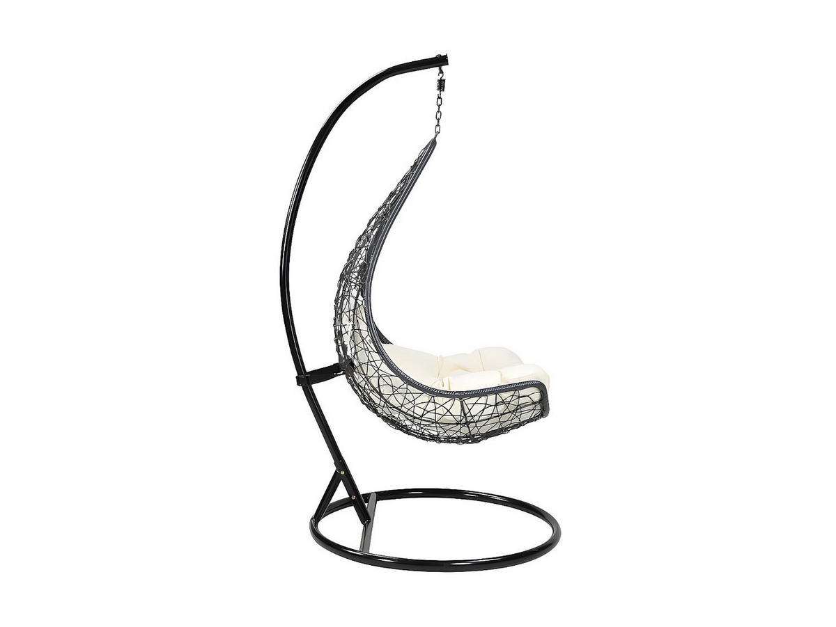 HÄNGESESSEL - 1 Person - Harz - Schwarz - - Schwarz, Kunststoff (105/197/105cm) - Vente-Unique