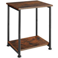 BEISTELLTISCH Yonkers,38,5 x 30 x 51,5 cm,Industrial Holz dunkel, rustikal - Rostfarben, Holzwerkstoff (30/38.5/51.5cm) - tectake