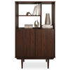 HIGHBOARD SIMONA - Nussbaumfarben, Holz (80/133/37cm) - IDIMEX