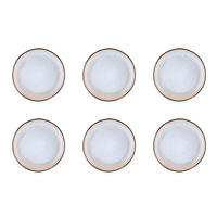 TELLER Iris Ø21,5cm - 6er-Set - Elfenbeinweiß - Weiß, Keramik (21.5cm) - Björn