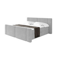 BOXBETT mit Matratze H3 - EVON Zanozek - 140x200 cm Grau - Greige, Holzwerkstoff (140/200cm) - ALTDECOR