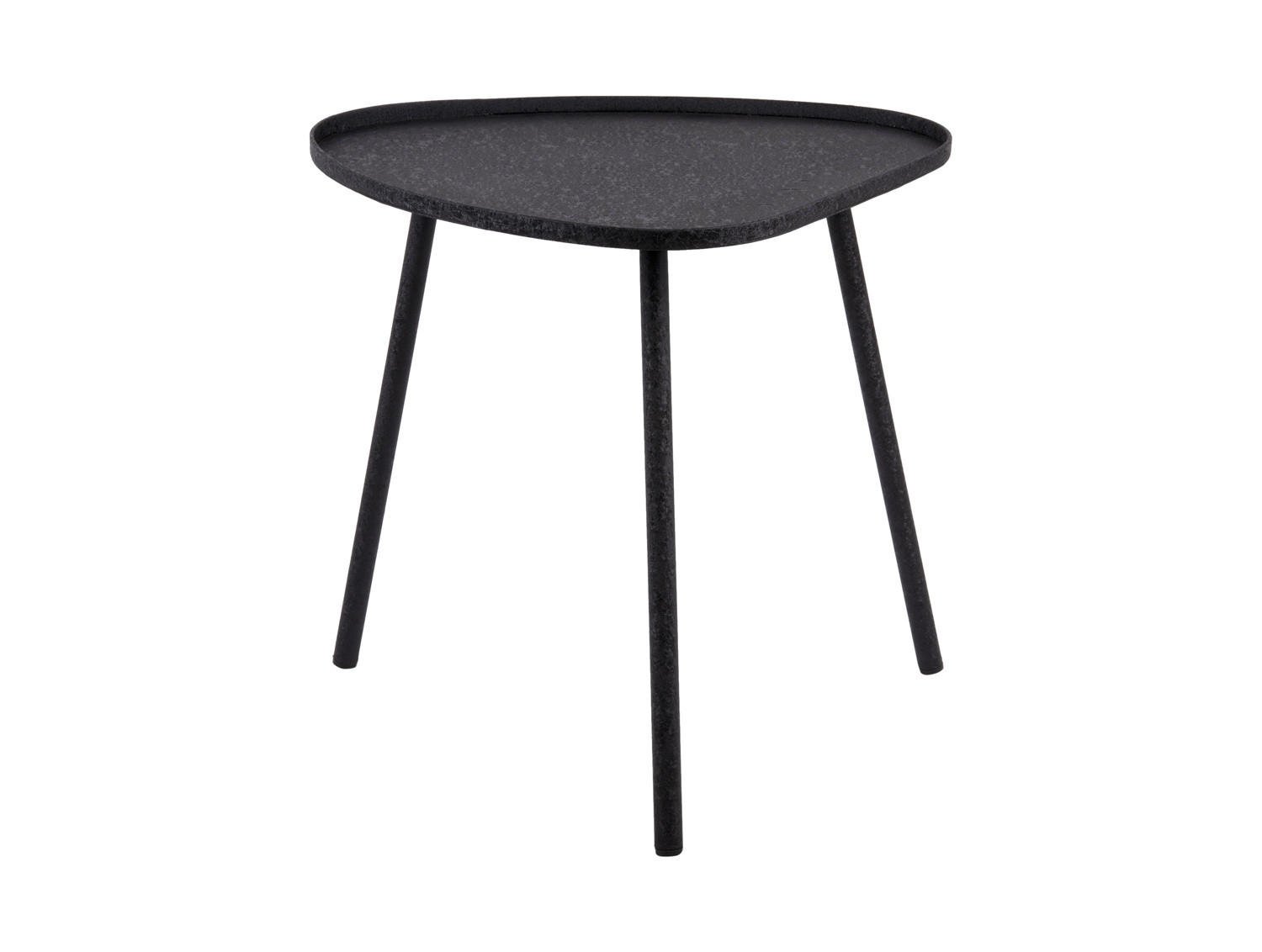 BEISTELLTISCH aus Metall Boaz Schwarz 44/44/43 cm - Schwarz, Metall (44/44/43cm) - Leitmotiv