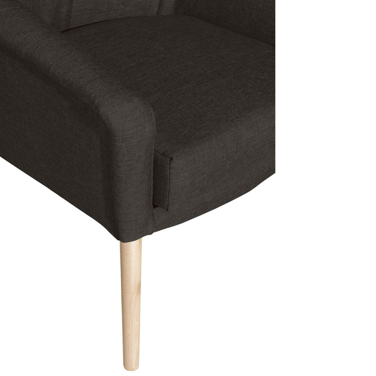 SESSEL Kachka Bezug Flachgewebe Buche natur / schoko - Dunkelbraun, Kunststoff (67/81/71cm) - 58aufmkessel