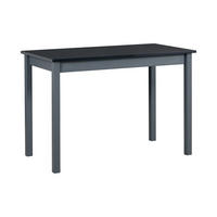 TISCH Max II Schwarz, Esstisch mit Graphit Beine - Schwarz/Graphitfarben, Holz/Holzwerkstoff (110/60/76cm) - Bettso