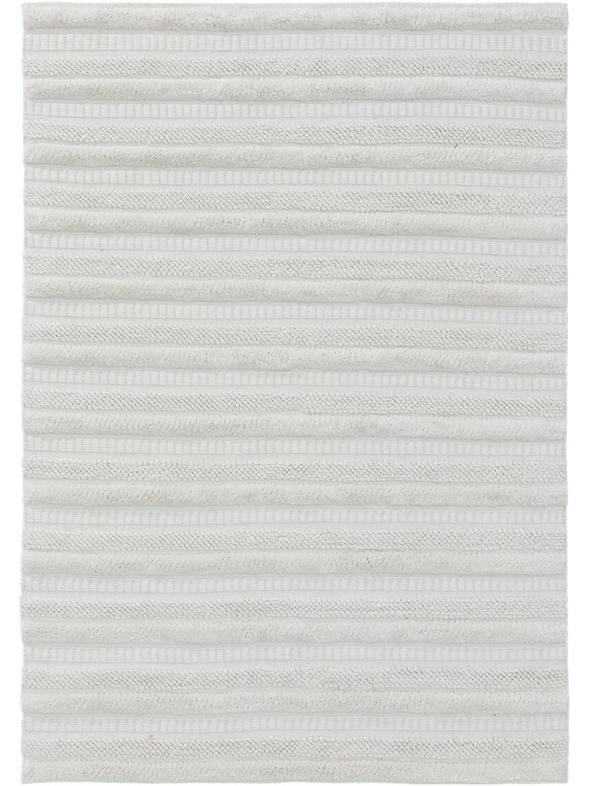 TEPPICH aus recyceltem Material Toni Ivory 160x230 cm - Creme, Textil (160/230cm) - benuta Pure