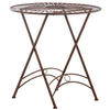 GARTENTISCH Thegel antik braun - Braun, Metall (71/71/71cm) - TPFGarden