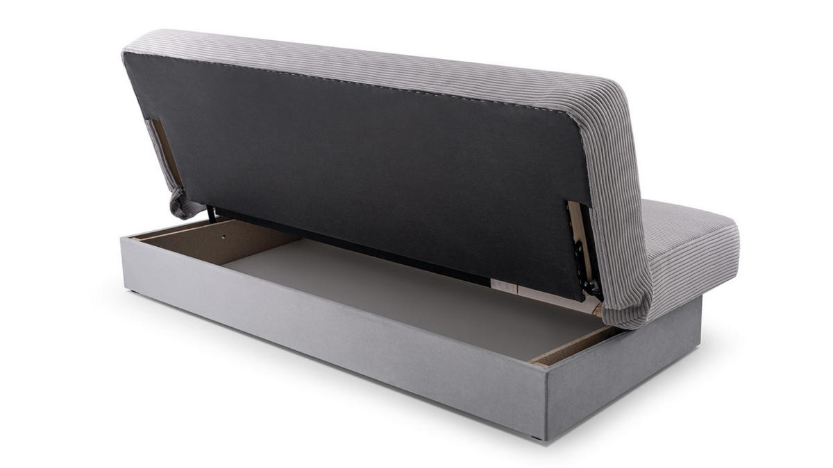 SCHLAFSOFA - Cyprus new - (Schwarz) - Schwarz, Holz (192/85/92cm) - Möblo