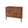 KOMMODE INA Wildeiche - Dunkelbraun, Holz (97/79/46cm) - byoak