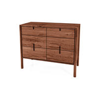 KOMMODE INA Wildeiche - Dunkelbraun, Holz (97/79/46cm) - byoak