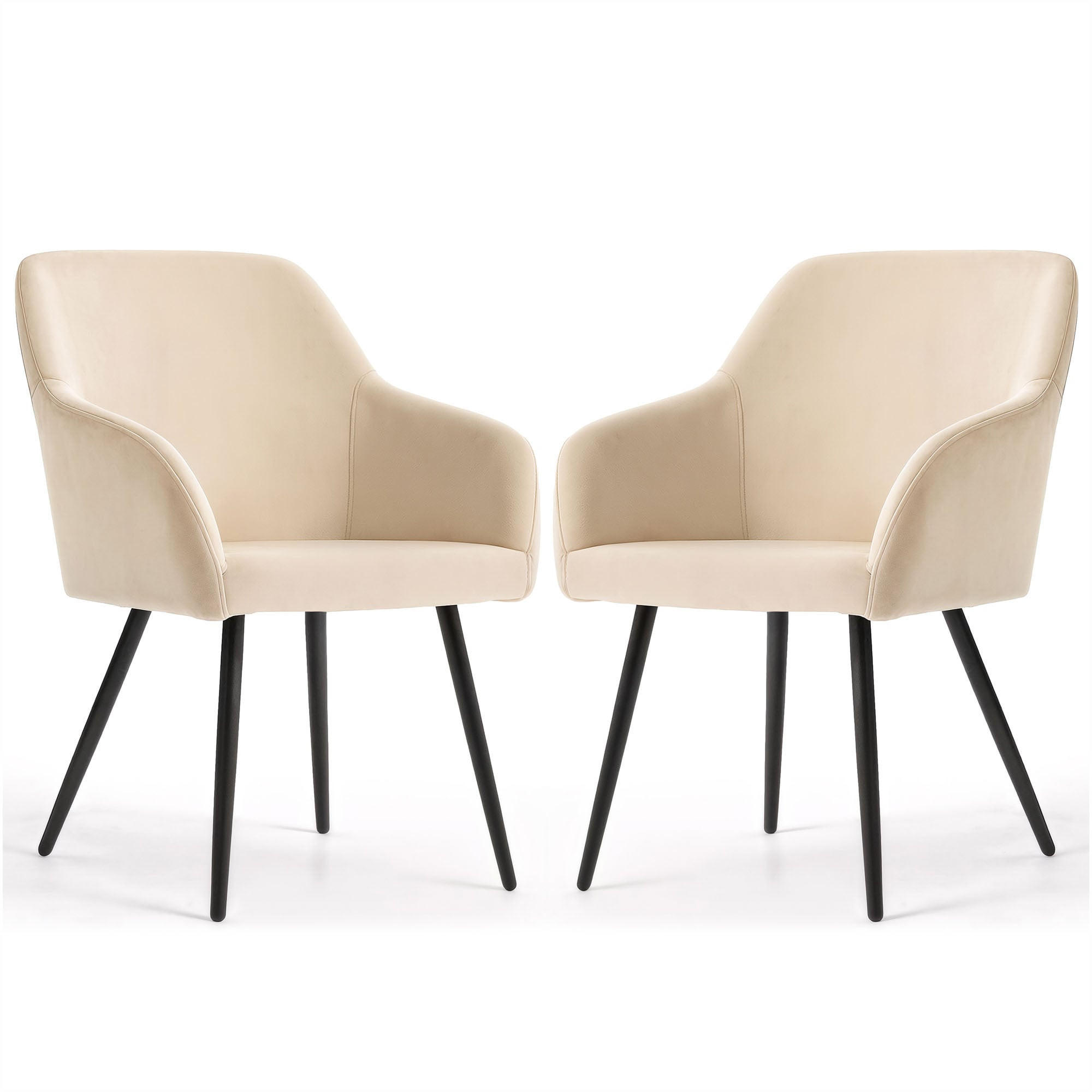 POLSTERSTUHL 2er Set, Metallbeine Türkis 54,5/83/58 - Türkis, Textil (55/83/58cm) - RAUMHIRSCH FURNITURE