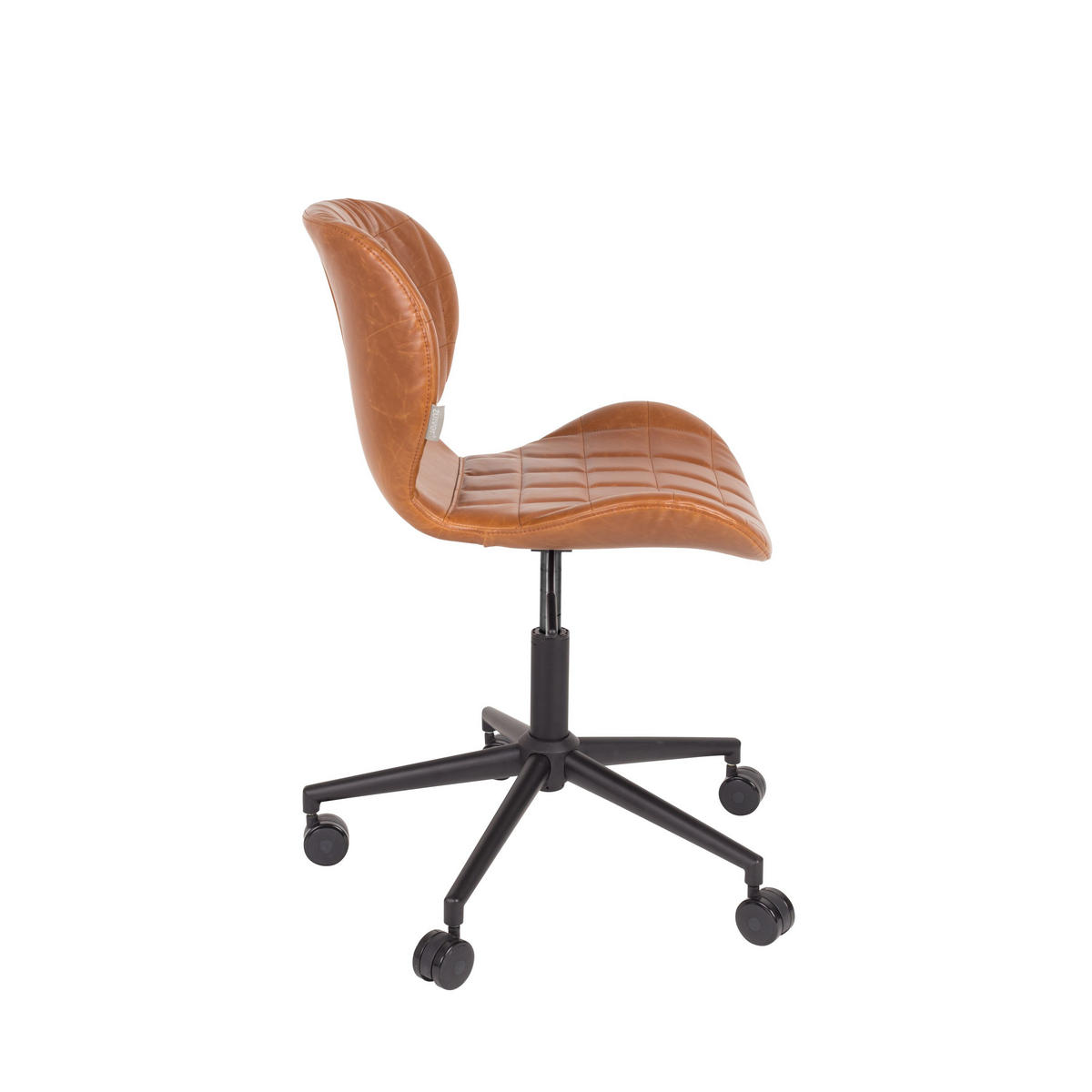 BÜROSTUHL OMG Kunstleder Braun - Braun, Kunststoff (65/76/65cm) - Zuiver