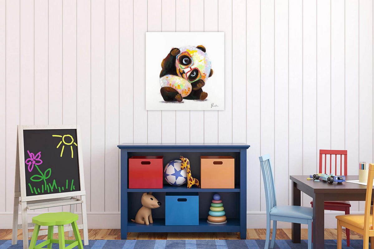 RUČNE MAĽOVANÝ AKRYLOVÝ OBRAZ 60/60 cm, viacfarebný, abstraktný dekoratívny motív - viacfarebná, drevo/textil (60/60cm) - KUNSTLOFT