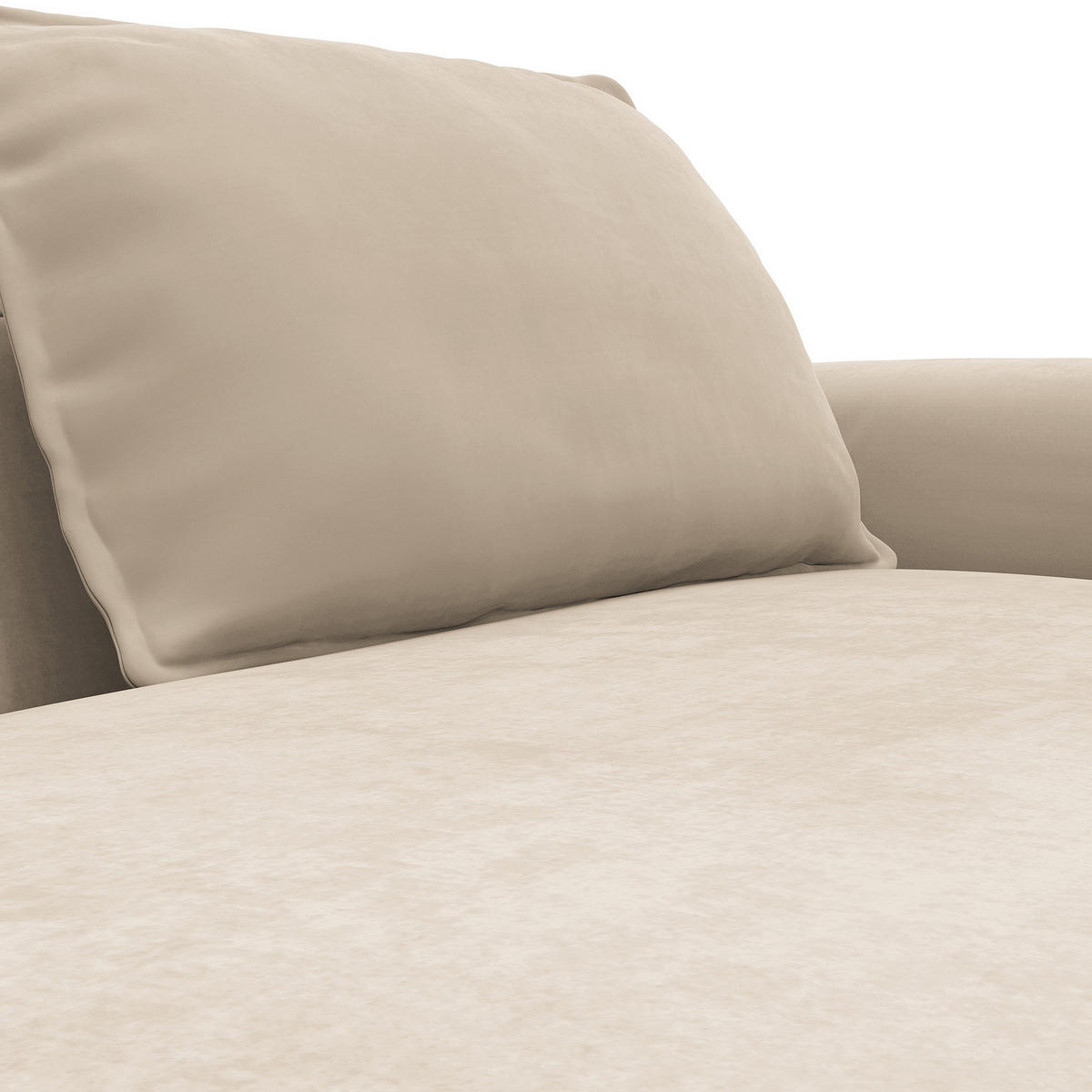 2,5-SITZER SOFA - Beige, Textil (217/82/156cm) - home24