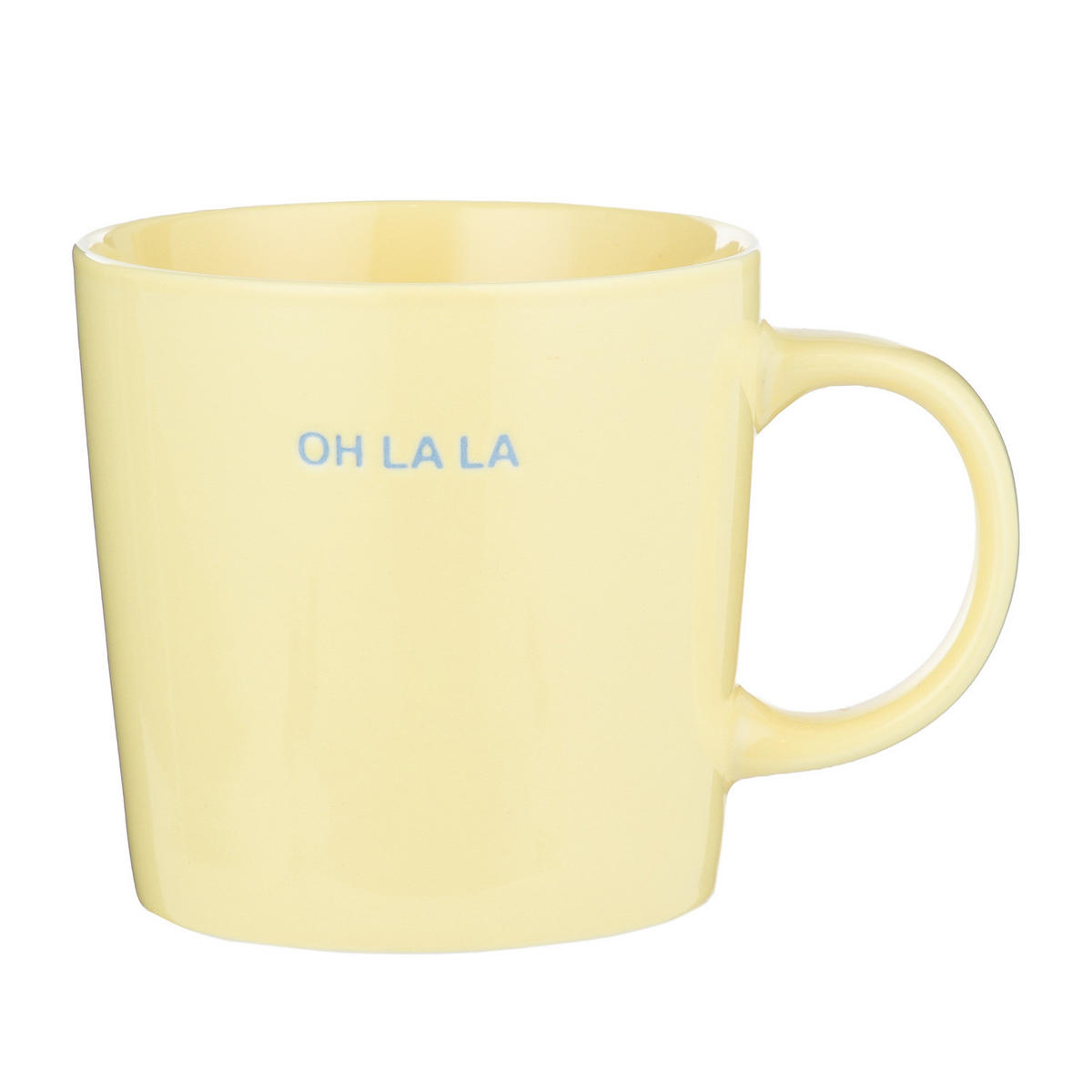 TASSE (6er-Set) Good Vibes Oh La La - Gelb, Keramik (0.4L) - Butlers