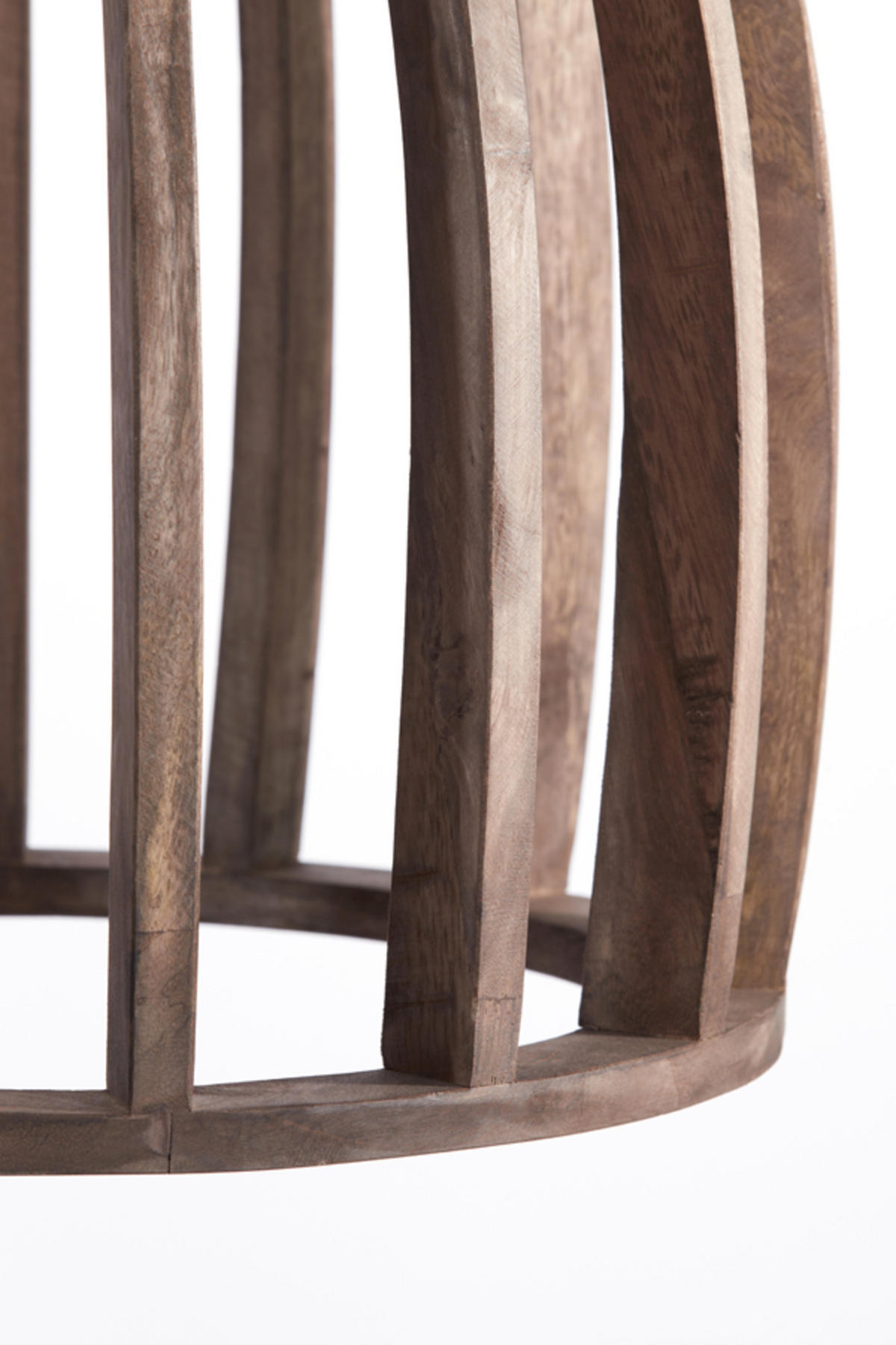 HÄNGELAMPE Haranka Braun Ø47/56 cm - Braun, Holz (47/47/56cm) - Light & Living