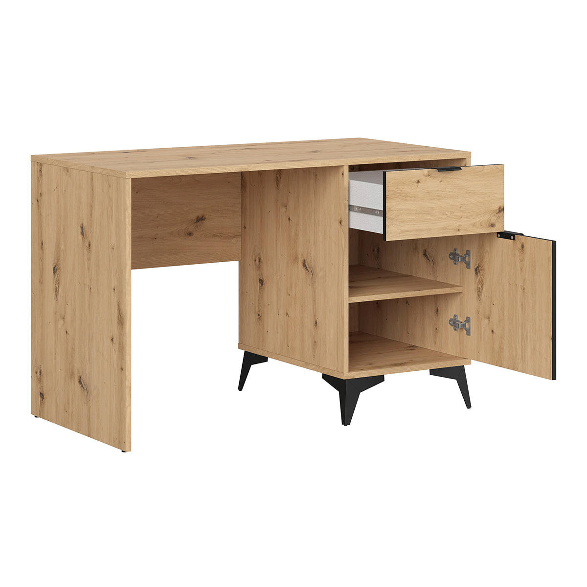 SCHREIBTISCH Mao Holz in Eichenoptik - Braun, Holzwerkstoff (60/120/78cm) - Petits-meubles