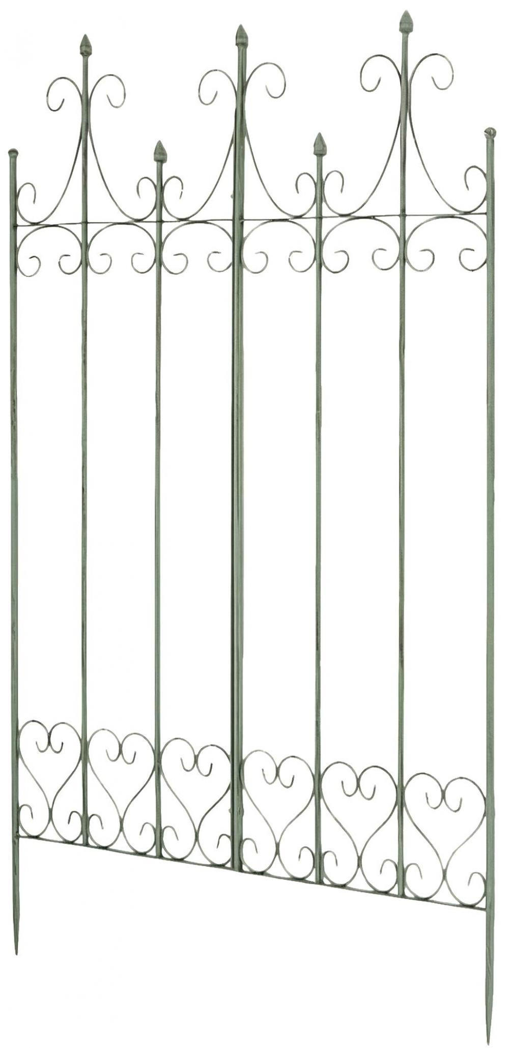 RANKGITTER Metall Antik-Grün - Grün, Metall (100/150/2cm) - CLP