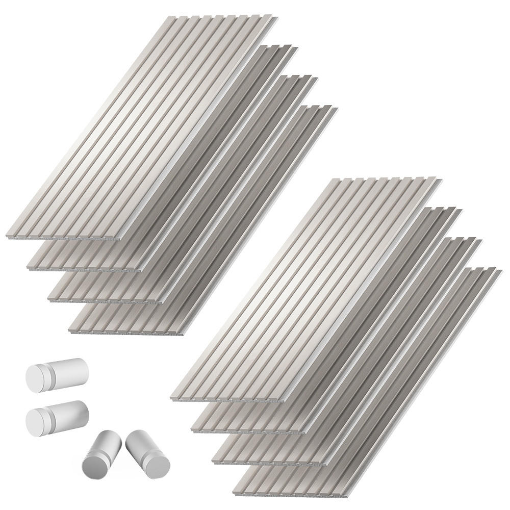 AKUSTIKPANEEL Sonoa, Weiß, 8er Set - Weiß, Holzwerkstoff (40/120/1.8cm) - Vicco
