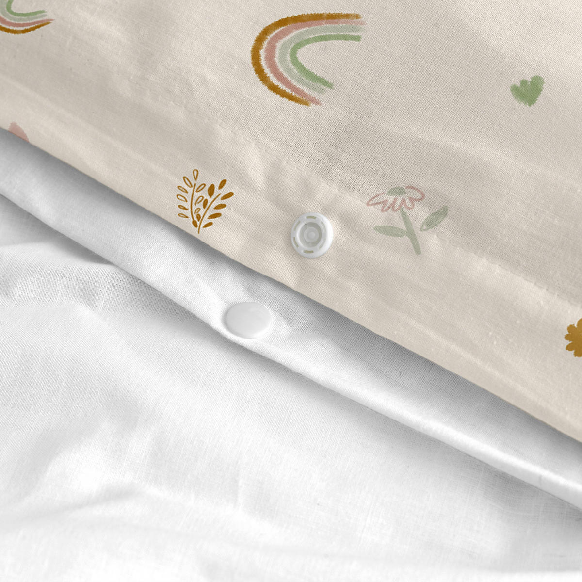 BETTBEZUG 2er-Set teiliges iris 100x120 cm (kinderbett) mehrfarbig - Multicolor, Textil (100/120cm) - Happy Friday