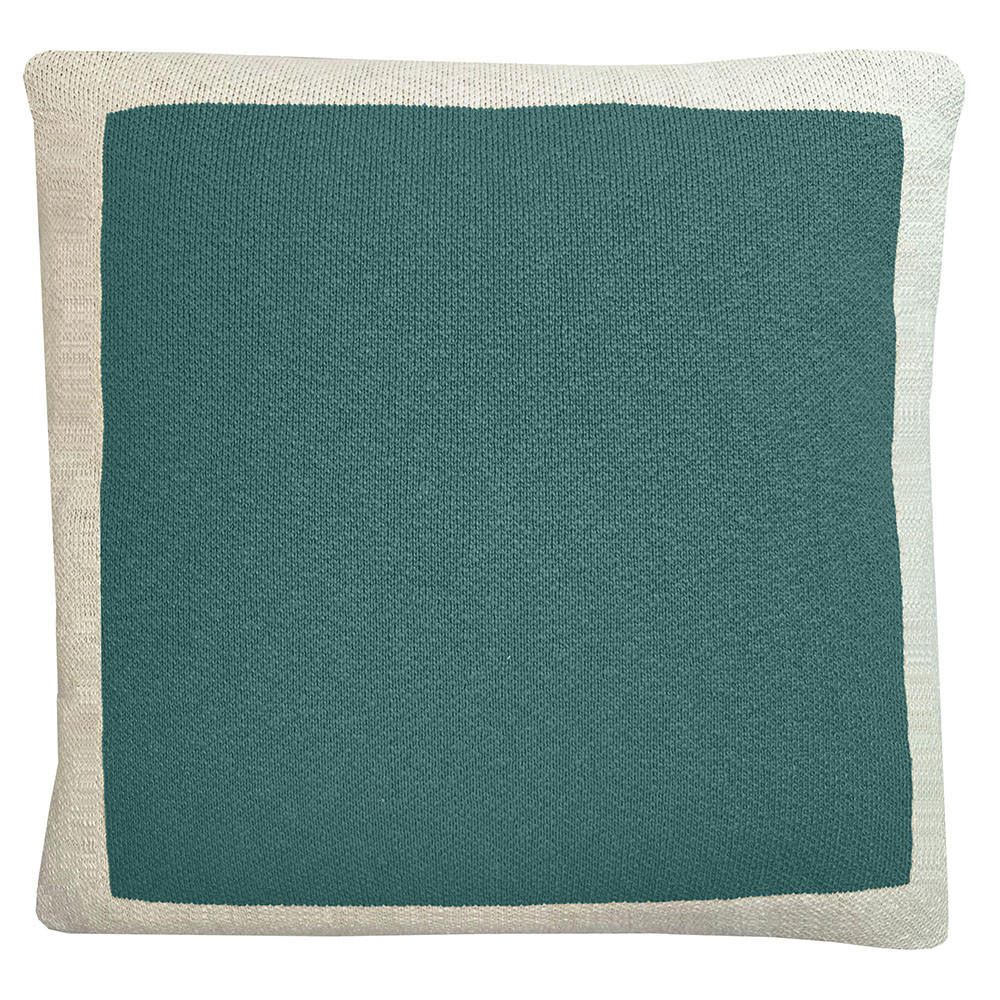 DEKOKISSEN Poster gestrickt Kieferngrün 50X50 - Grün, Textil (50/50/12cm) - Malagoon
