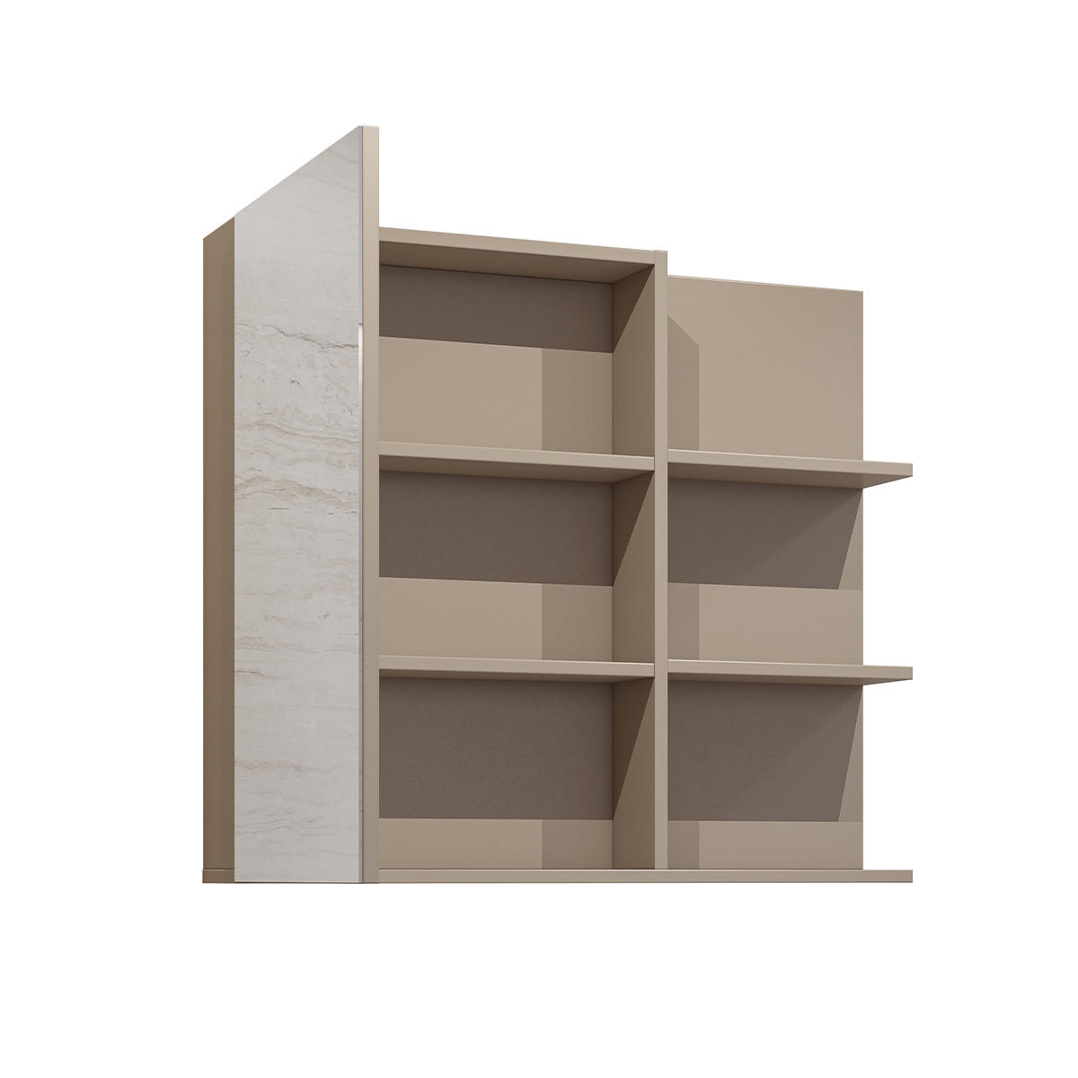 SKŘÍŇ 1DVEŘOVÁ Sophéa Krtek - šedohnědá, kompozitní dřevo (78/71/18cm) - Petits-meubles