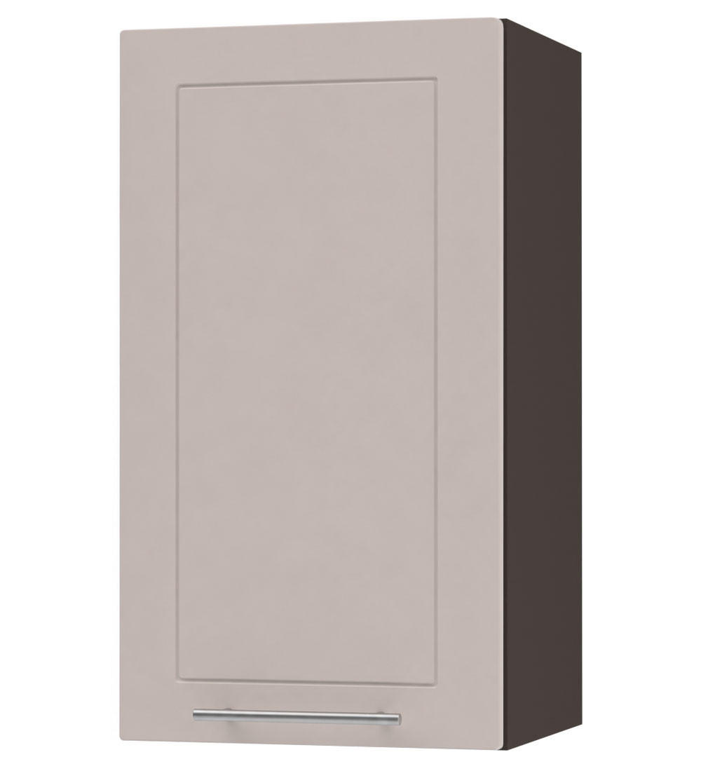 KÜCHENHÄNGESCHRANK Kvantum W2/40 Lava / Kaschmir Matt 40 / 32,5 / 72cm - Kaschmir/Dunkelgrau, Holz/Holzwerkstoff (40/72/32.5cm) - Feldmann-Wohnen