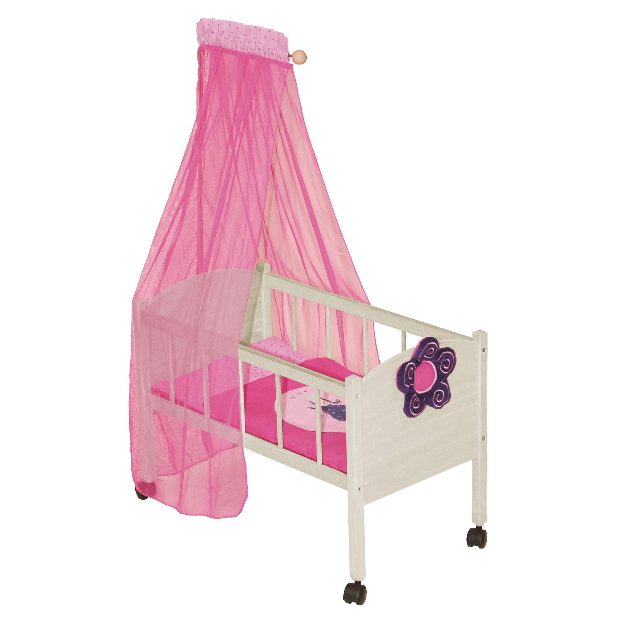 PUPPENSTANDBETT Happy Fee - Naturfarben, Holz (57/87/31cm) - Roba