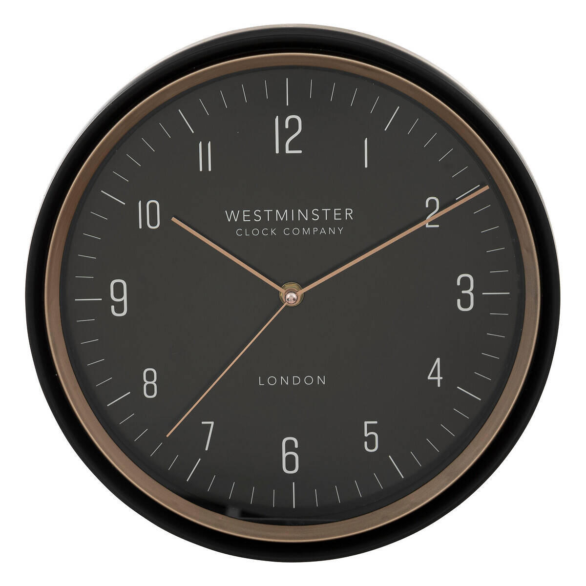 WANDUHR Sven Ø 29 cm - Schwarz, Kunststoff (5/29.3/29.3cm) - Atmosphera Createur d´interieur