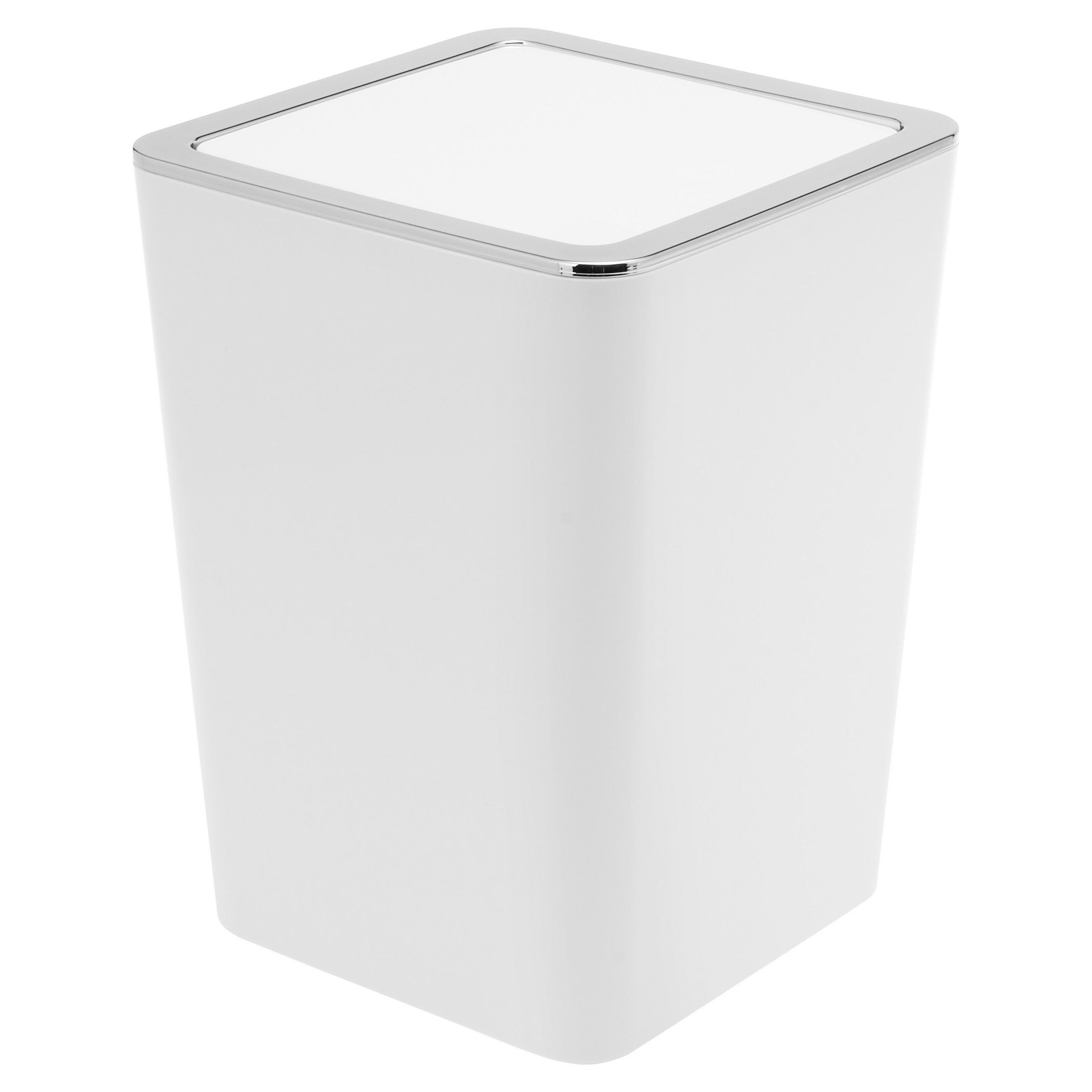 KOSMETIKEIMER SAVONA 6 Liter, weiß, Kunststoff - Weiß, Kunststoff (18/24.5/18cm) - bremermann