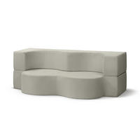 SOFA Kamelia Grau - Grau, Textil (200/70/100cm) - Pillovely
