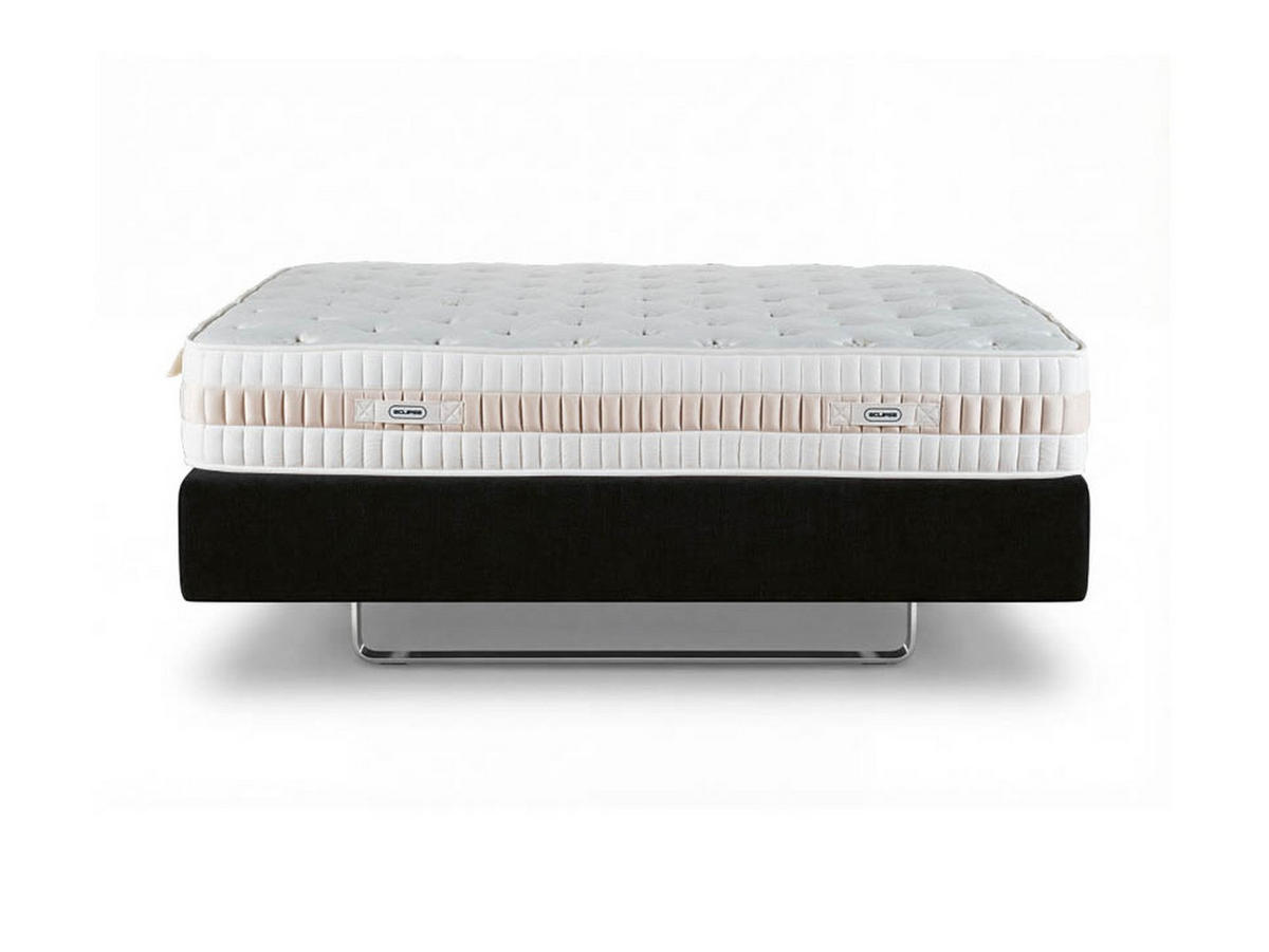 POLSTERBETTSET Eclipse 160x200 Creme - Creme, Textil/Metall (160/200cm) - Villa Möbel