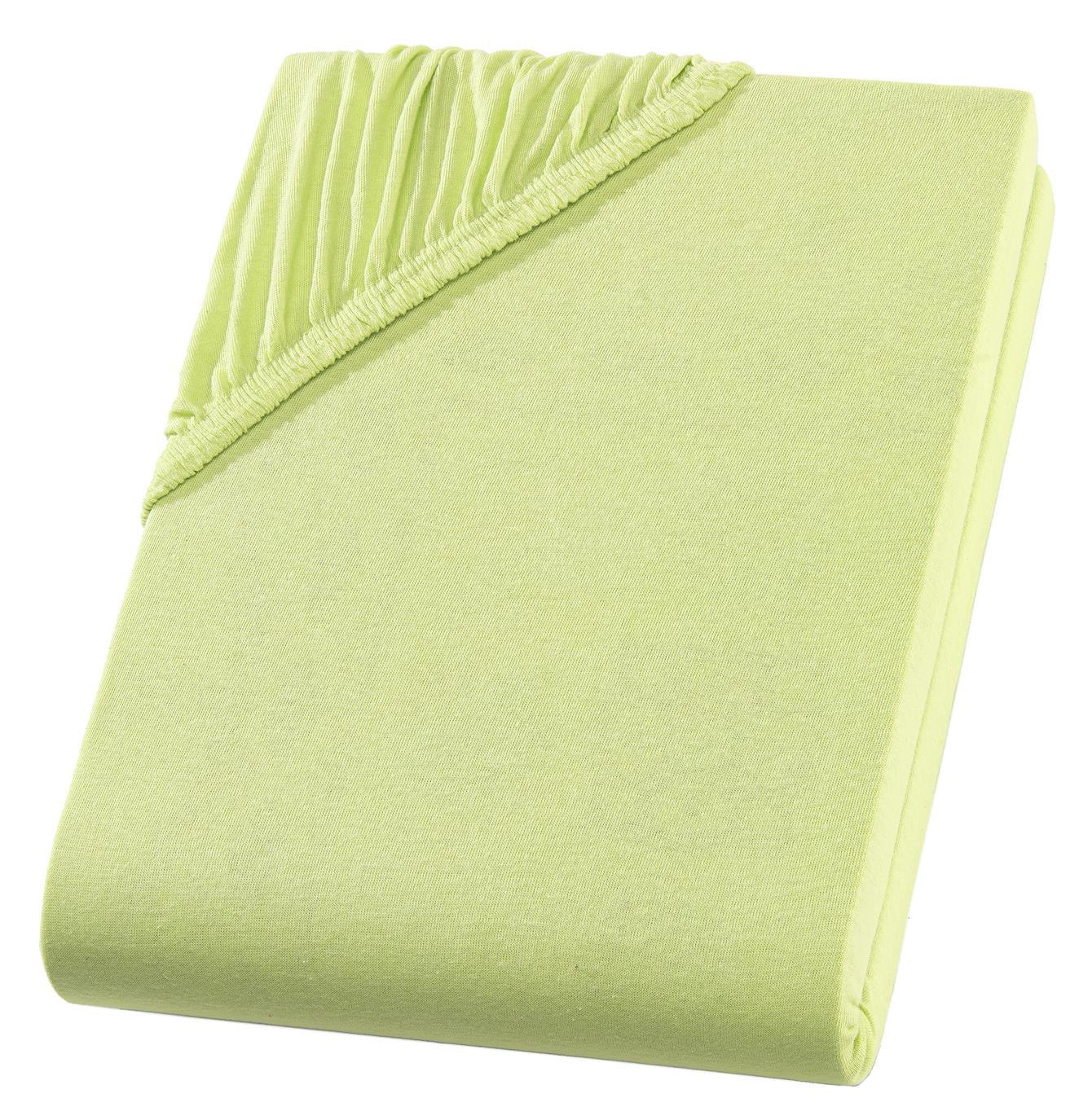 TOPPER-SPANNBETTLAKEN Jersey Bettlaken 180x200 cm Grün - Grün, Textil (180/200cm) - Carpe Sonno