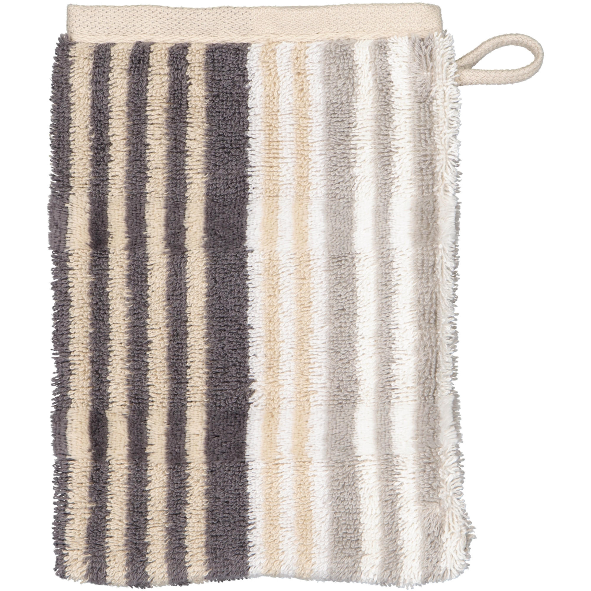 WASCHLAPPEN NOBLESSE HARMONY STREIFEN 1085 NATUR - 37 - Beige, Textil (16/22cm) - Cawoe