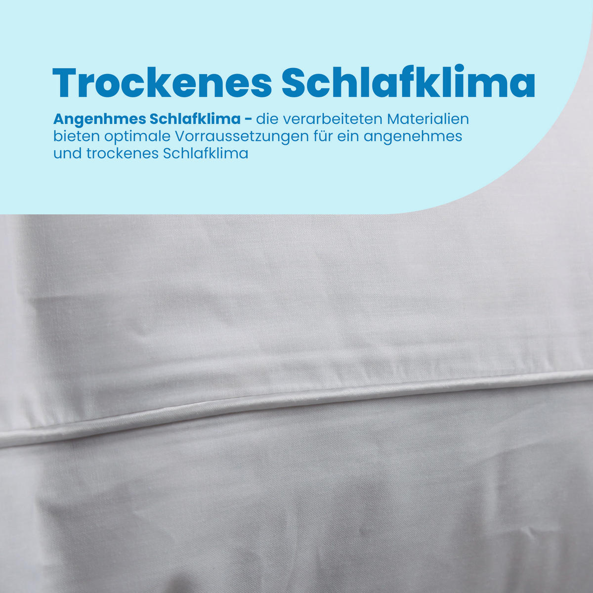 KOPFKISSEN Mountain Peak Federn/Daunen 80x80 cm - Weiß, Textil (80/80cm) - Bestlivings