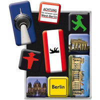 MAGNETSET 9-teilig Berlin Ampelmann - Multicolor, Metall (7/9/2cm) - Nostalgic-Art