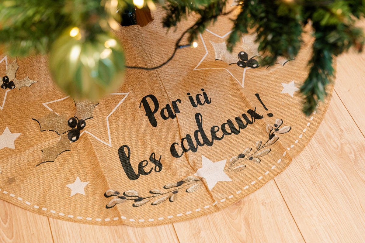 WEIHNACHTSBAUMROCK Jute - Braun, Naturmaterialien (90/90/90cm) - Atmosphera Createur d´interieur